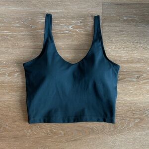 Blue Athletic Crop Top